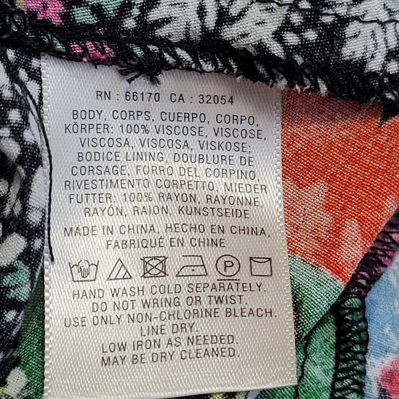 Anthropologie Maeve Violette Floral Midi Dress Size 4 - Picture 8 of 8